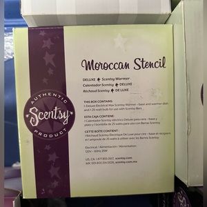 Moroccan Stencil Scentsy Warmer NIB
